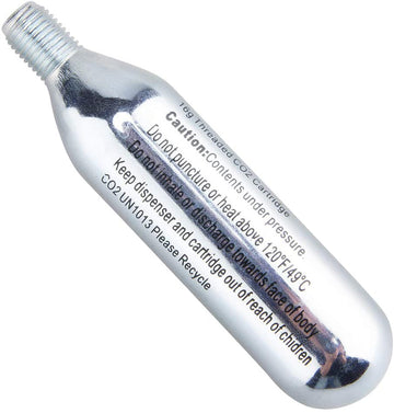 CXWXC 16g Threaded CO2 Cartridges for Bike Tires - Cartridge for CO2 Inflator with Threaded Connection, CO2 Pump for Road and Mountain Bikes